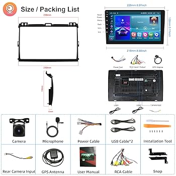 Apple - りょう Amazon.com: [2G+64G] Car Radio for Toyota Prado 120/ Lexus